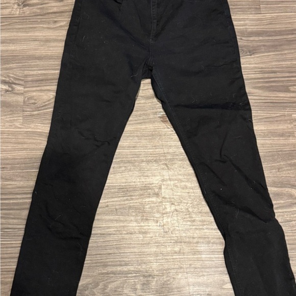 Rag & Bone Nina High Rise Ankle Skinny Jeans – Black,‎ Ripped Hem, Size 29 - Picture 6 of 6